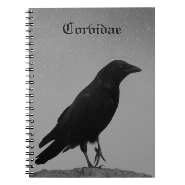 Night With Corvidae Notebook (Front)