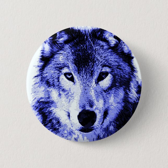 Night Wolf Button (Front)