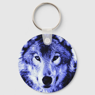 Night Wolf Keychain