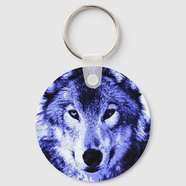 Night Wolf Keychain (Front)