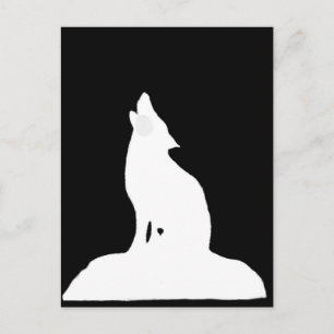 NIGHT WOLF POSTCARD