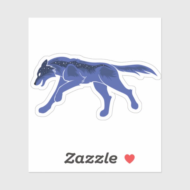 Night Wolf Sticker (Sheet)