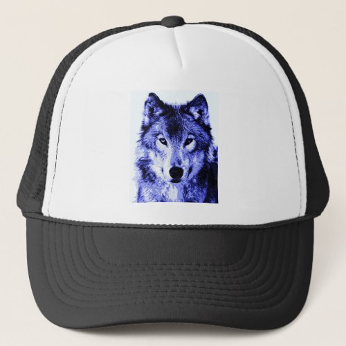 Night Wolf Trucker Hat