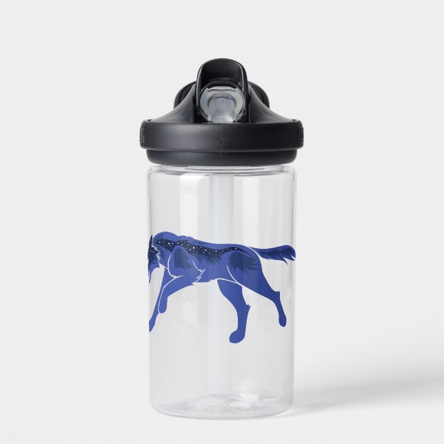 Night Wolf Water Bottle (Front)
