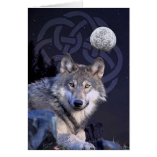 Night Wolf with Celtic Knot Cards
