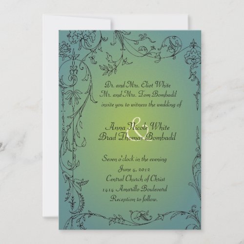Night Woods Wedding Invitation