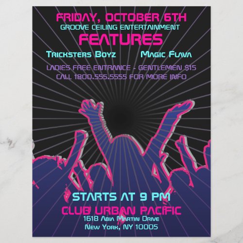 Nightclub Dance Rave Template Flyer