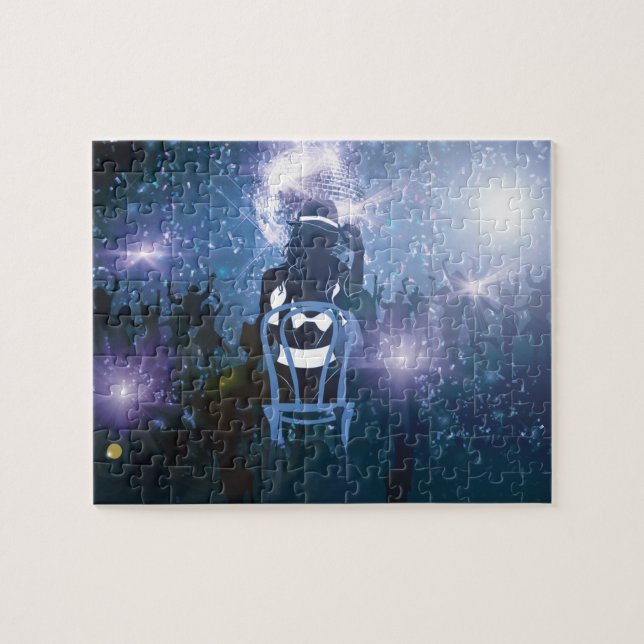 Nightclub dancing jigsaw puzzle (Horizontal)