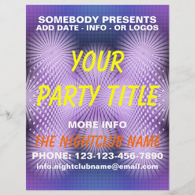 nightclub party flyer (Front)
