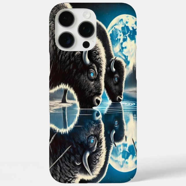 Nightfall Elegance: Buffalo Reflections Case-Mate iPhone Case (Back)