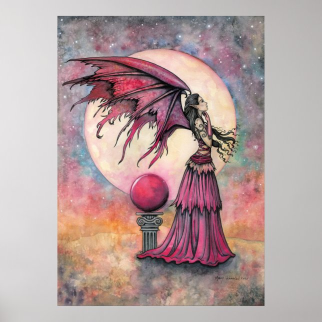Nightfall Fairy Fantasy Art by Molly Harrison Poster (Front)