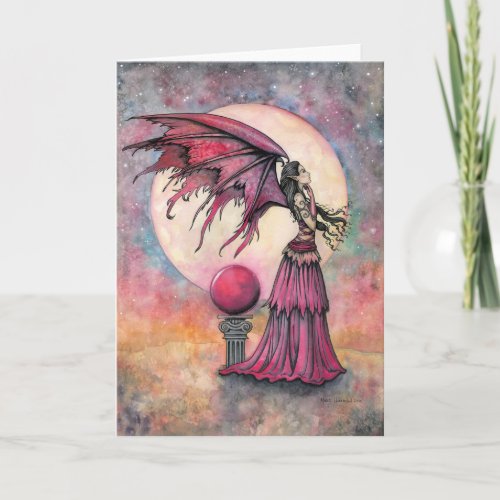 Nightfall Fantasy Fairy Art Card by Molly Harrison