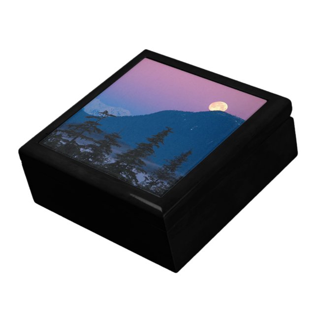 Nightfall in Alaska Keepsake Box (Side)