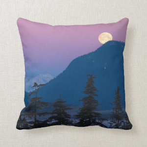 Nightfall in Alaska Pillow