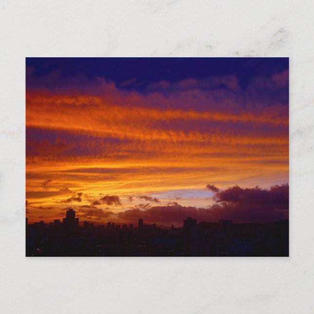 Nightfall over the City Postcard (Front)