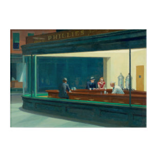 Nighthawks 1942 by Edward Hopper Acrylic Print