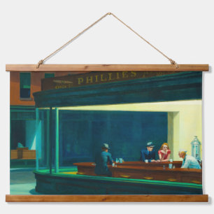 Nighthawks, 1942 by Edward Hopper Hanging Tapestry