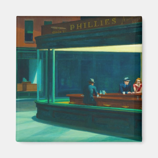 Nighthawks, 1942 by Edward Hopper Magnet (Front)