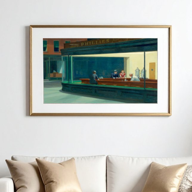 Nighthawks 1942 by Edward Hopper Poster (Creator Uploaded)