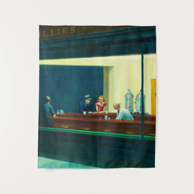 Nighthawks, 1942 by Edward Hopper Tapestry (Front)