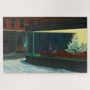 Nighthawks at Christmas Jigsaw Puzzle