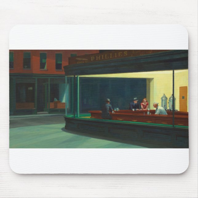 Nighthawks - Edward Hopper Mouse Pad (Front)