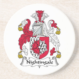 Nightingale Family Crest Coaster