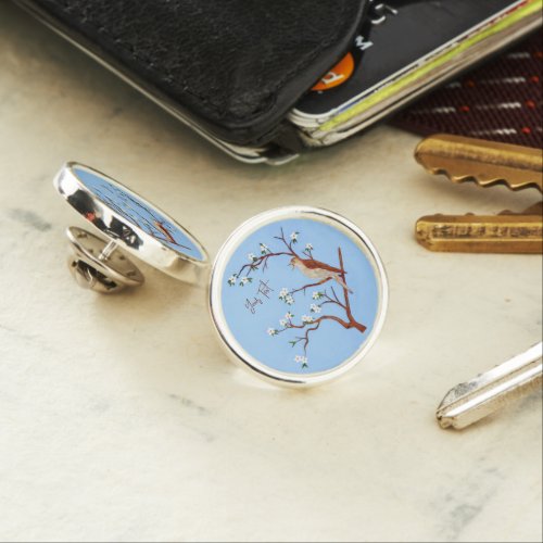 Nightingale Lapel Pins With Customizable Text