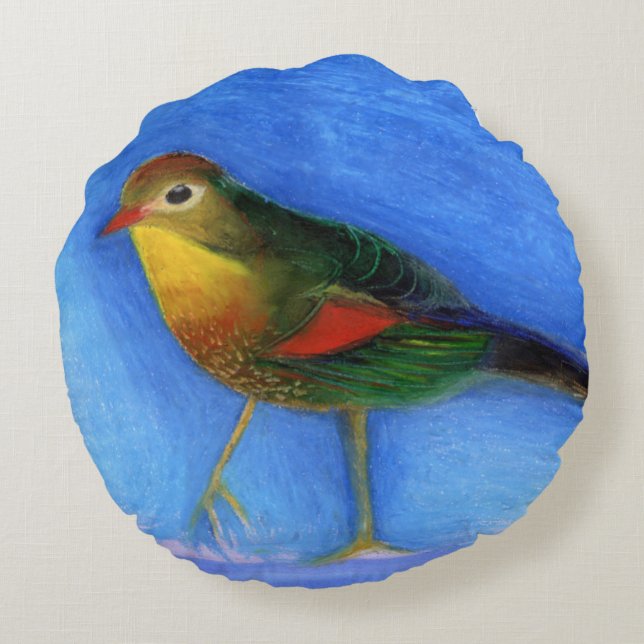 Nightingale Light 2012 Round Pillow (Back)