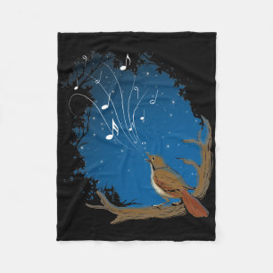 Nightingale Song Fleece Blanket