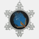 Nightingale Song Snowflake Pewter Christmas Ornament at Zazzle