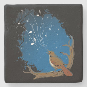 Nightingale Song Stone Coaster