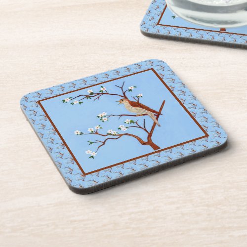 Nightingale Tiled Plastic Coaster