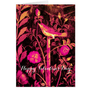 NIGHTINGALE WITH ROSES Valentine's Day Cards