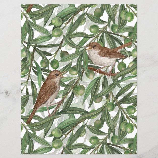 Nightingales in the olive tree (Front)