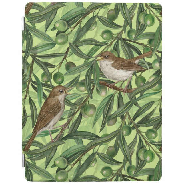 Nightingales in the olive tree 2 iPad smart cover (Front)