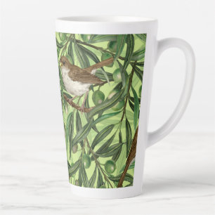 Nightingales in the olive tree 2 latte mug