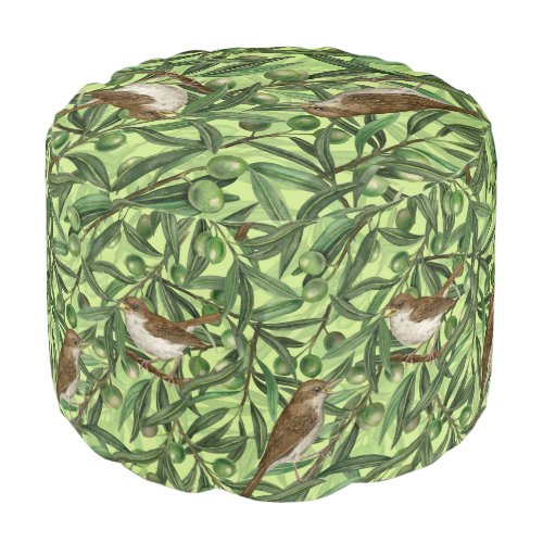 Nightingales in the olive tree 2 pouf