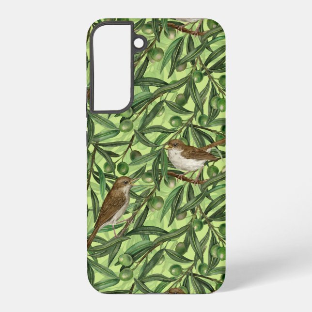 Nightingales in the olive tree 2 samsung galaxy case (Back)