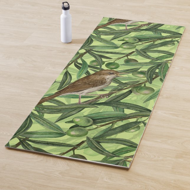 Nightingales in the olive tree 2 yoga mat (In Situ)