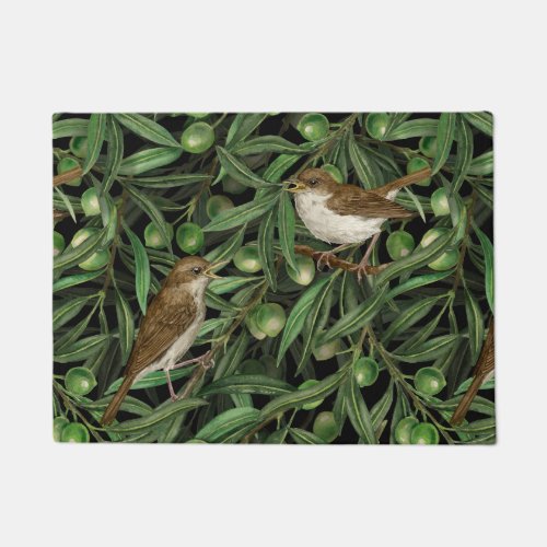 Nightingales in the olive tree 3 doormat