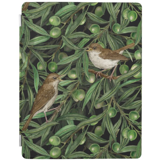 Nightingales in the olive tree 3 iPad smart cover (Front)