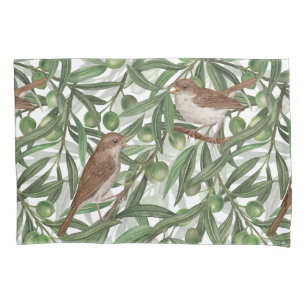 Nightingales in the olive tree pillow case