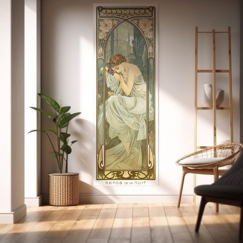 Nightly Rest Art Nouveau Poster Set 14 by Mucha
