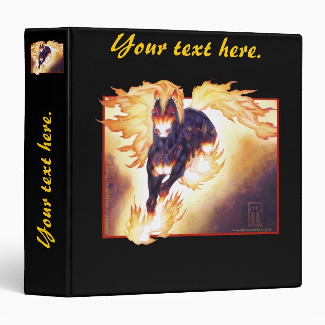 Nightmare Alpha Art 3 Ring Binder (Front/Spine)