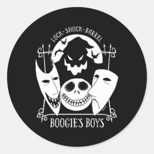 Nightmare Before Boogies Classic Round Sticker