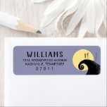 Nightmare Before Christmas Baby Shower Label<br><div class="desc">Elevate your correspondence with this striking address label inspired by the iconic world of The Nightmare Before Christmas. Designed to bring a touch of gothic charm and cult classic allure to every envelope, this label showcases the unforgettable characters Jack Skellington and Sally against a dark, atmospheric backdrop. Perfect for adding...</div>