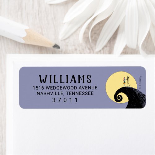 Nightmare Before Christmas Baby Shower Label
