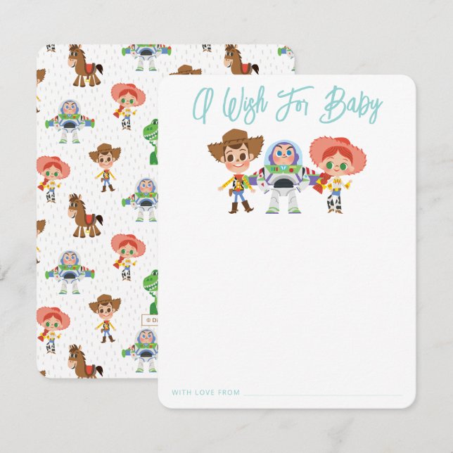 Nightmare Before Christmas Baby Shower Note Card (Front/Back)