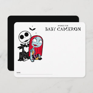 Nightmare Before Christmas Baby Shower Note Card